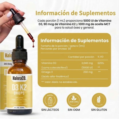 Haloraco D3 K2 Drops Day & Night Bundle