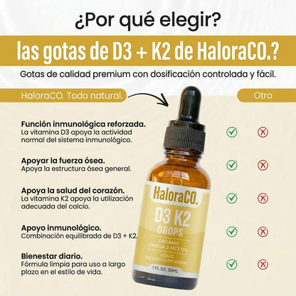 Haloraco D3 K2 Drops Day & Night Bundle